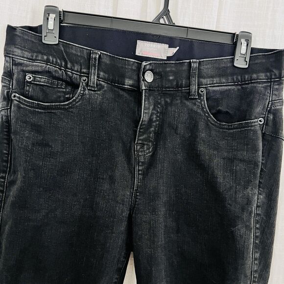 Torrid Black Ripped Torn Stretchy Bomb Shell Skinny Jeans - Plus Size 18R - Picture 2 of 9